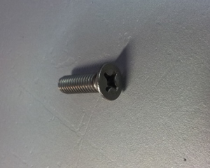 Cross recessed raised flat head screw M6x20 galv DIN965